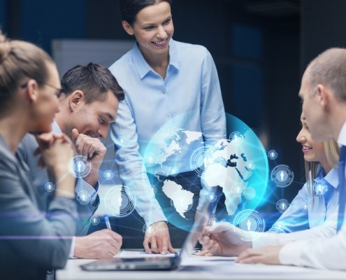 international business clients